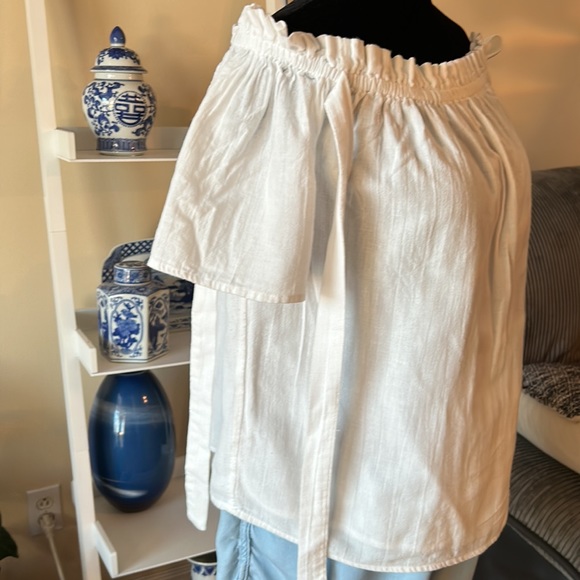 NOISY MAY off shoulder white top size large - Picture 5 of 9